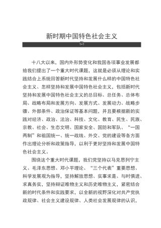 新时期中国特色社会主义的基本方略
