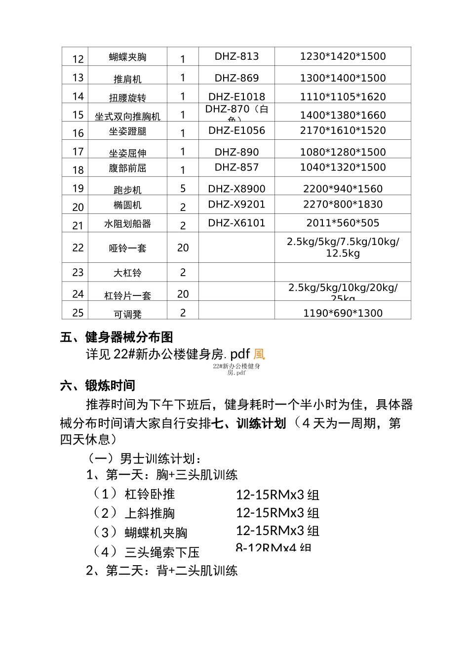 集团公司的健身房筹备及其运营策划书~_第3页