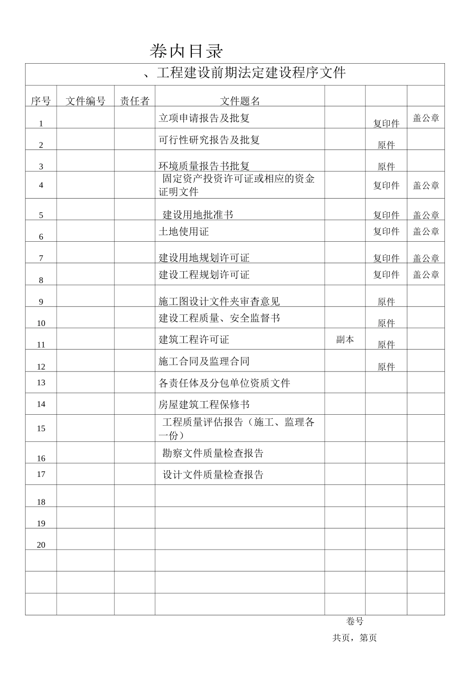 广东省统表质量资料目录_第1页