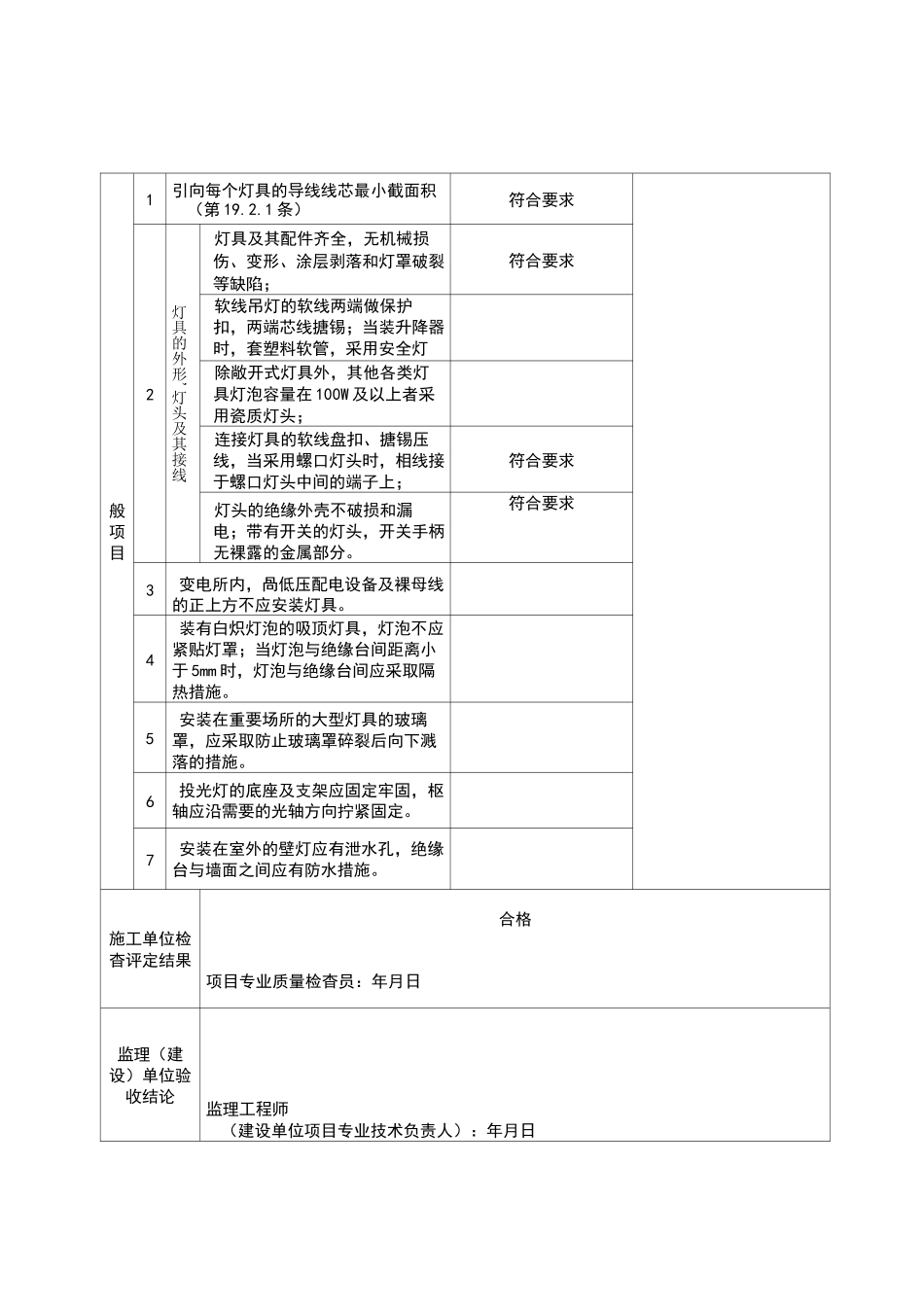 灯具安装检验批_第2页