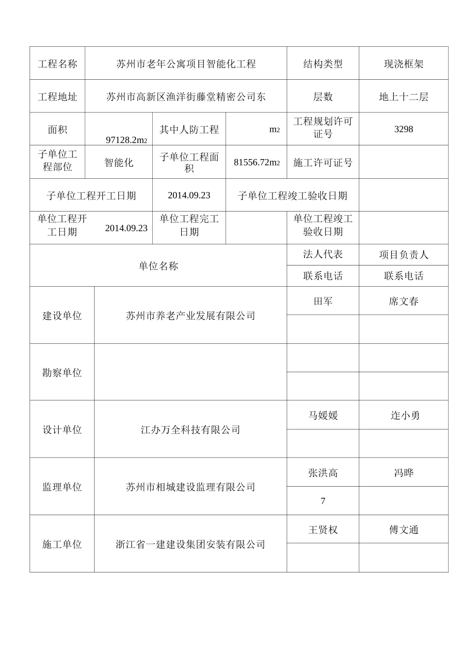 江苏地区单位(子单位)工程竣工验收报告_第2页