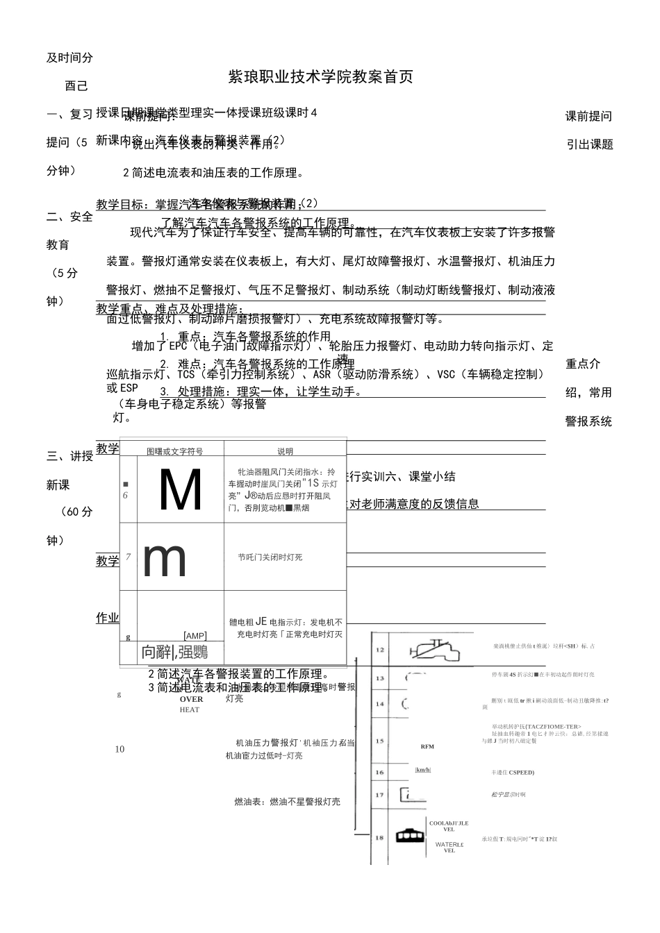 汽车仪表与警报装置_第1页