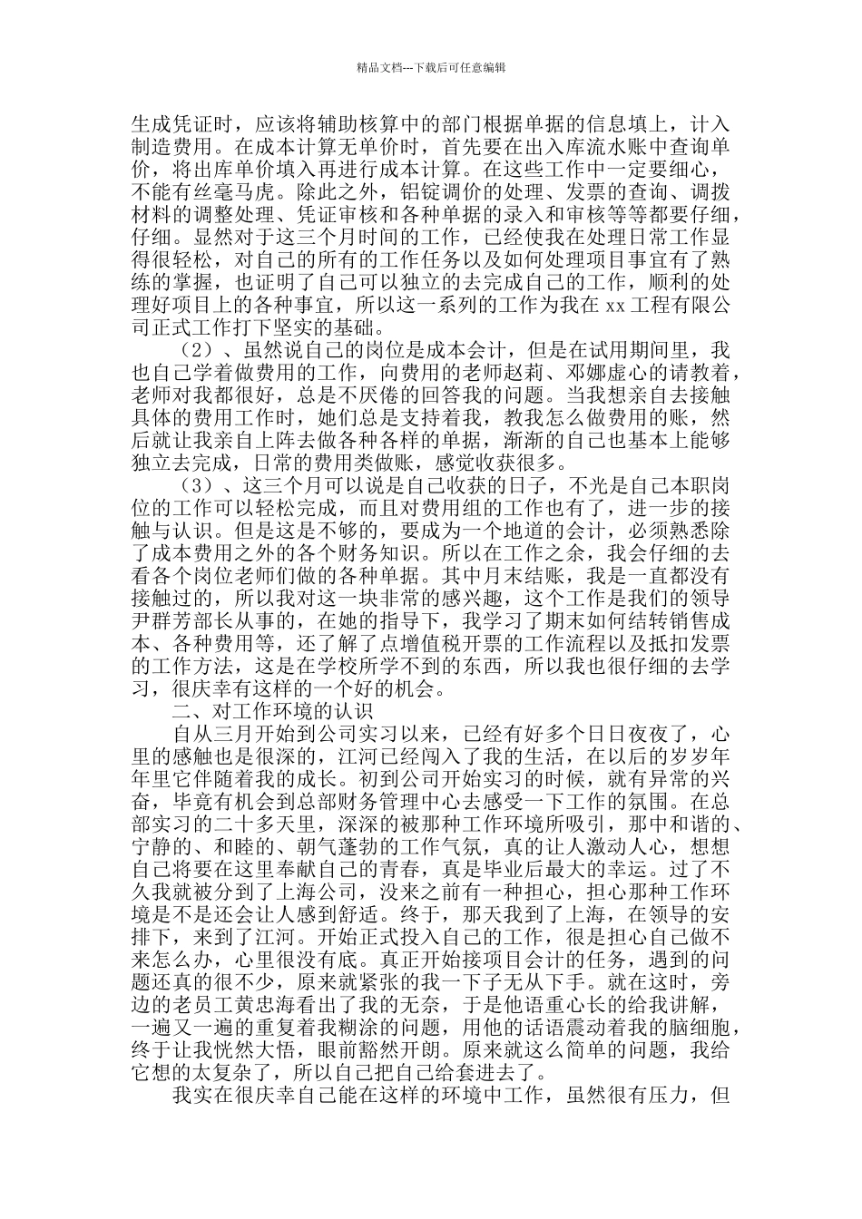 2024会计试用期个人工作总结_第2页