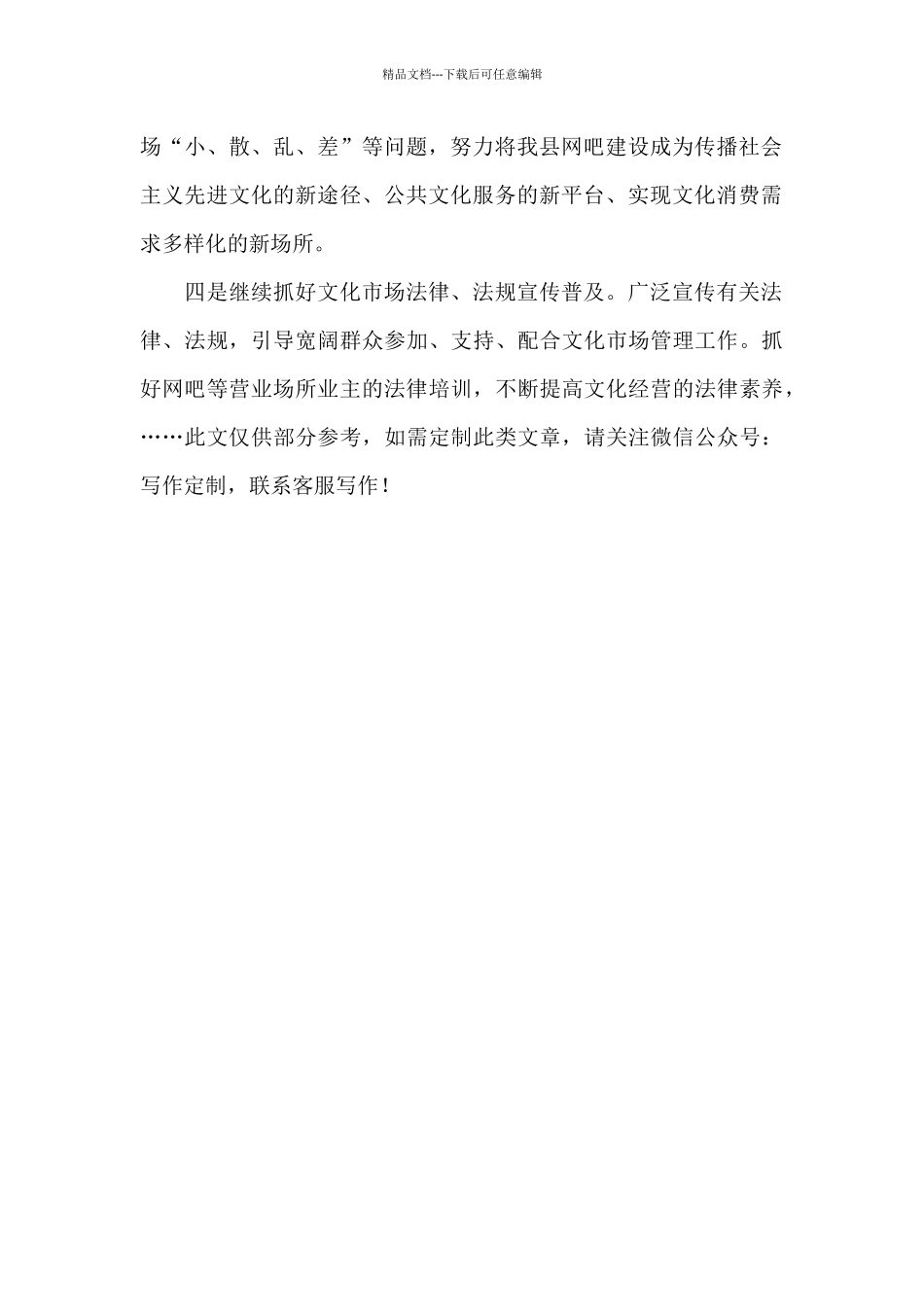 2024年xx文化市场管理工作打算_第2页