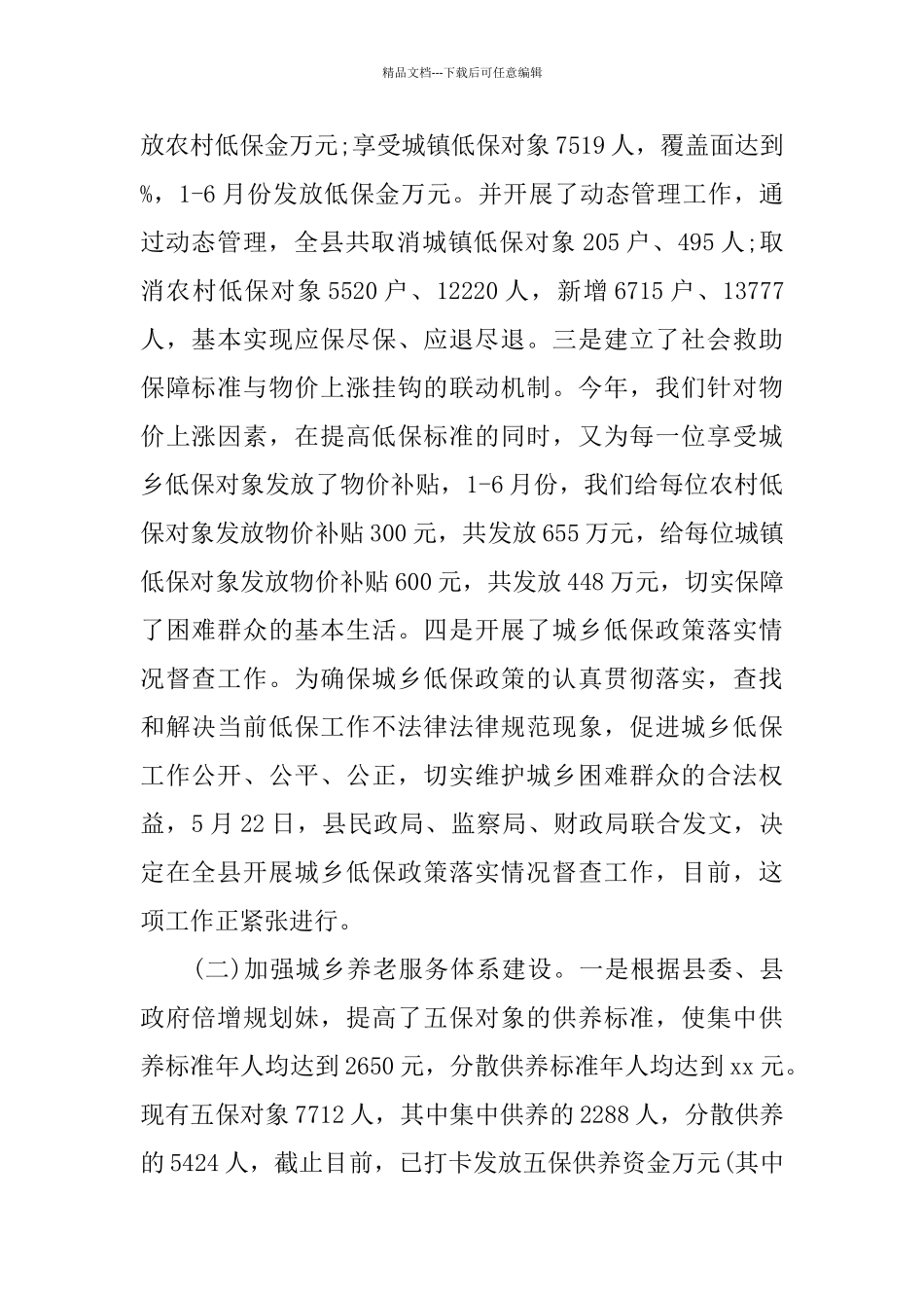 2024年上半年民政工作总结_第2页