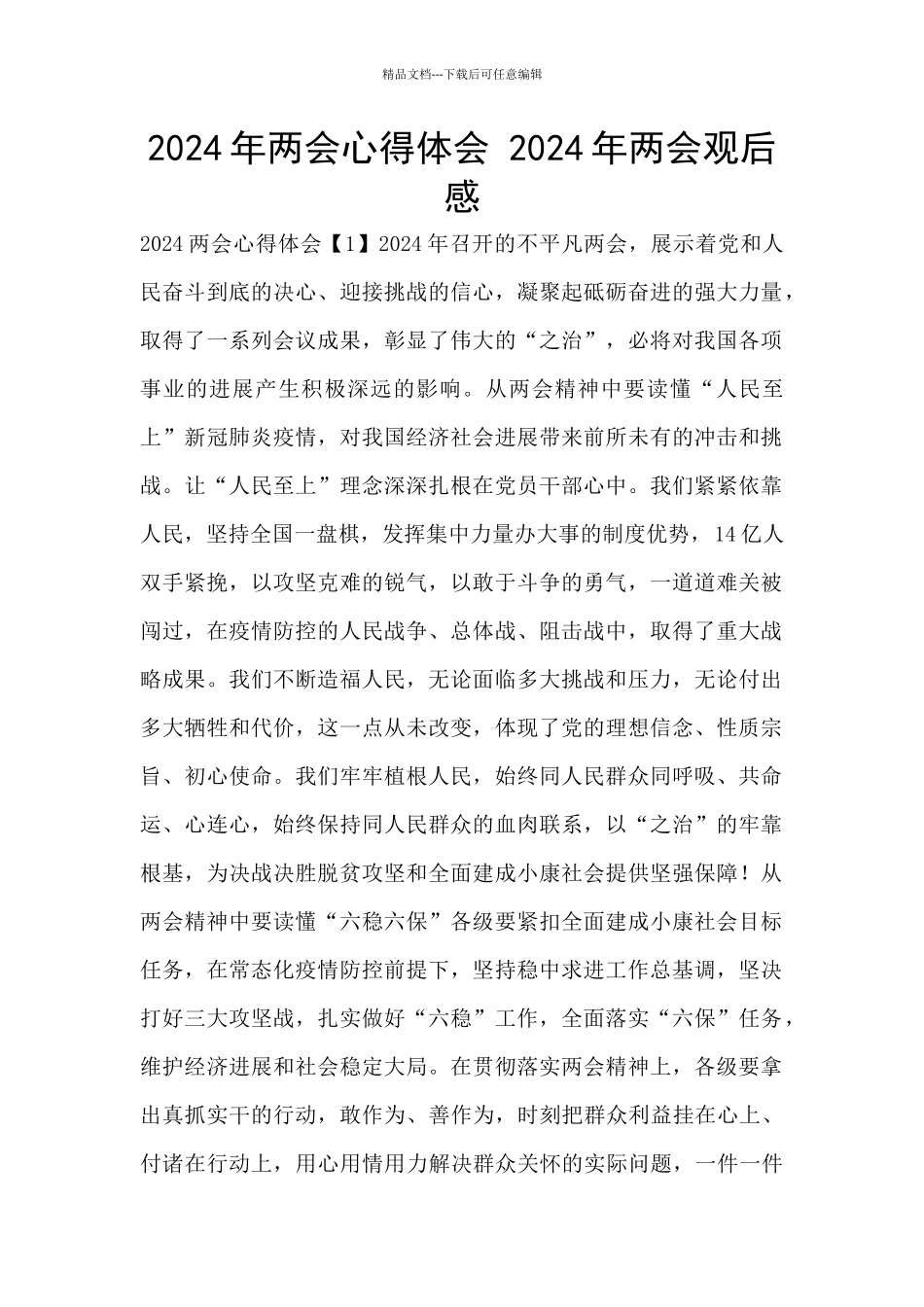 2024年两会心得体会_第1页