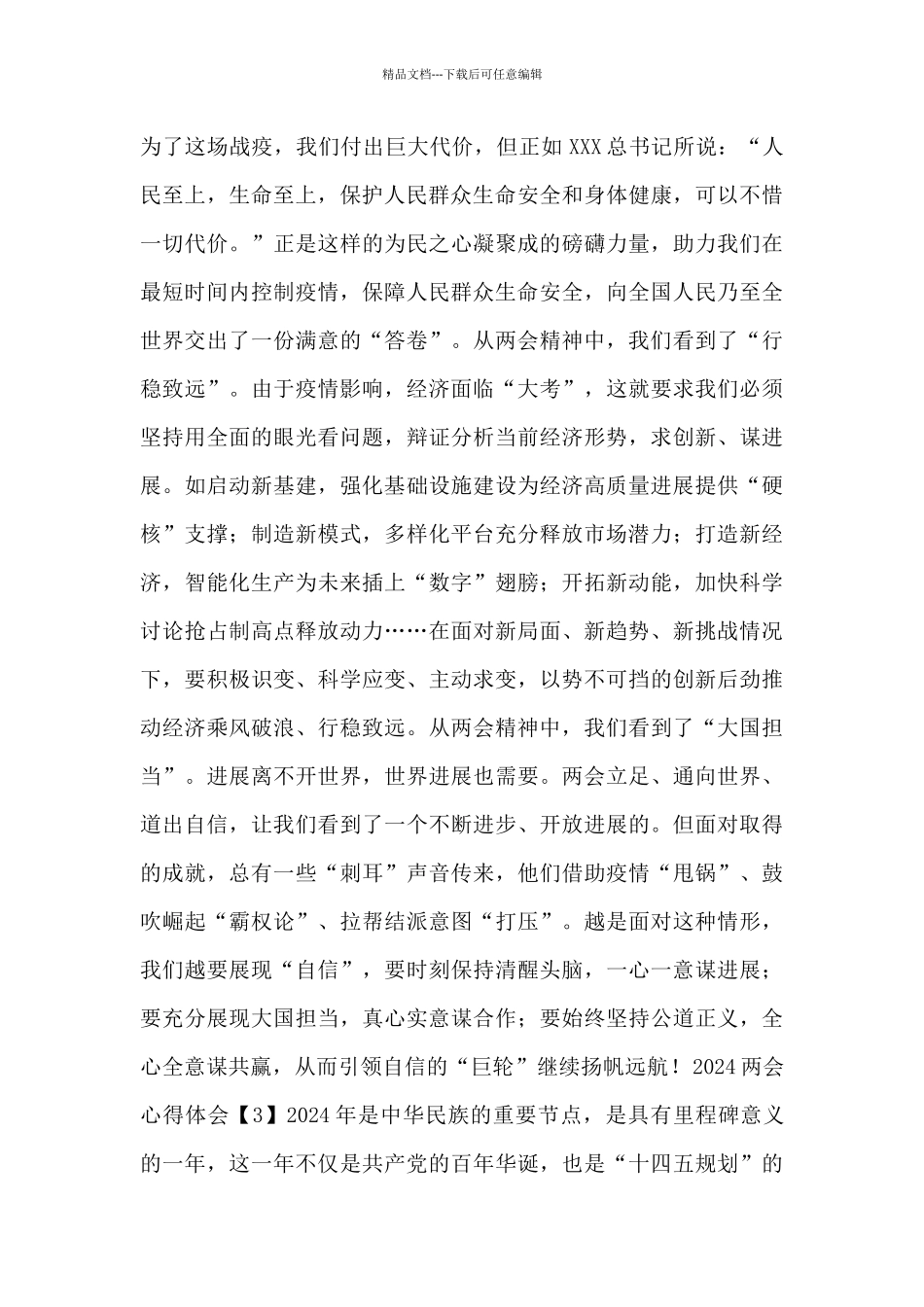 2024年两会心得体会_第3页