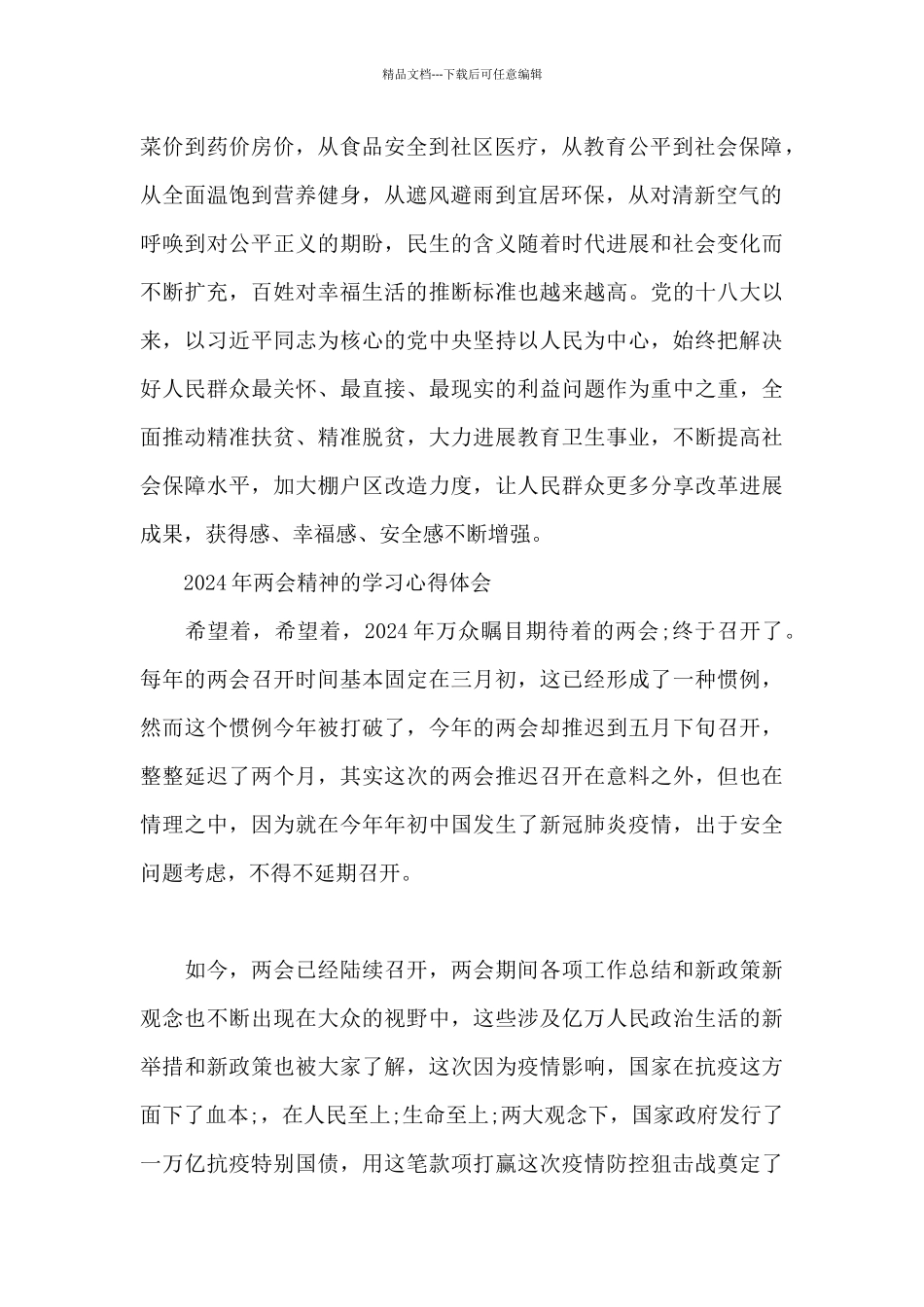 2024年两会精神的学习心得体会_第2页