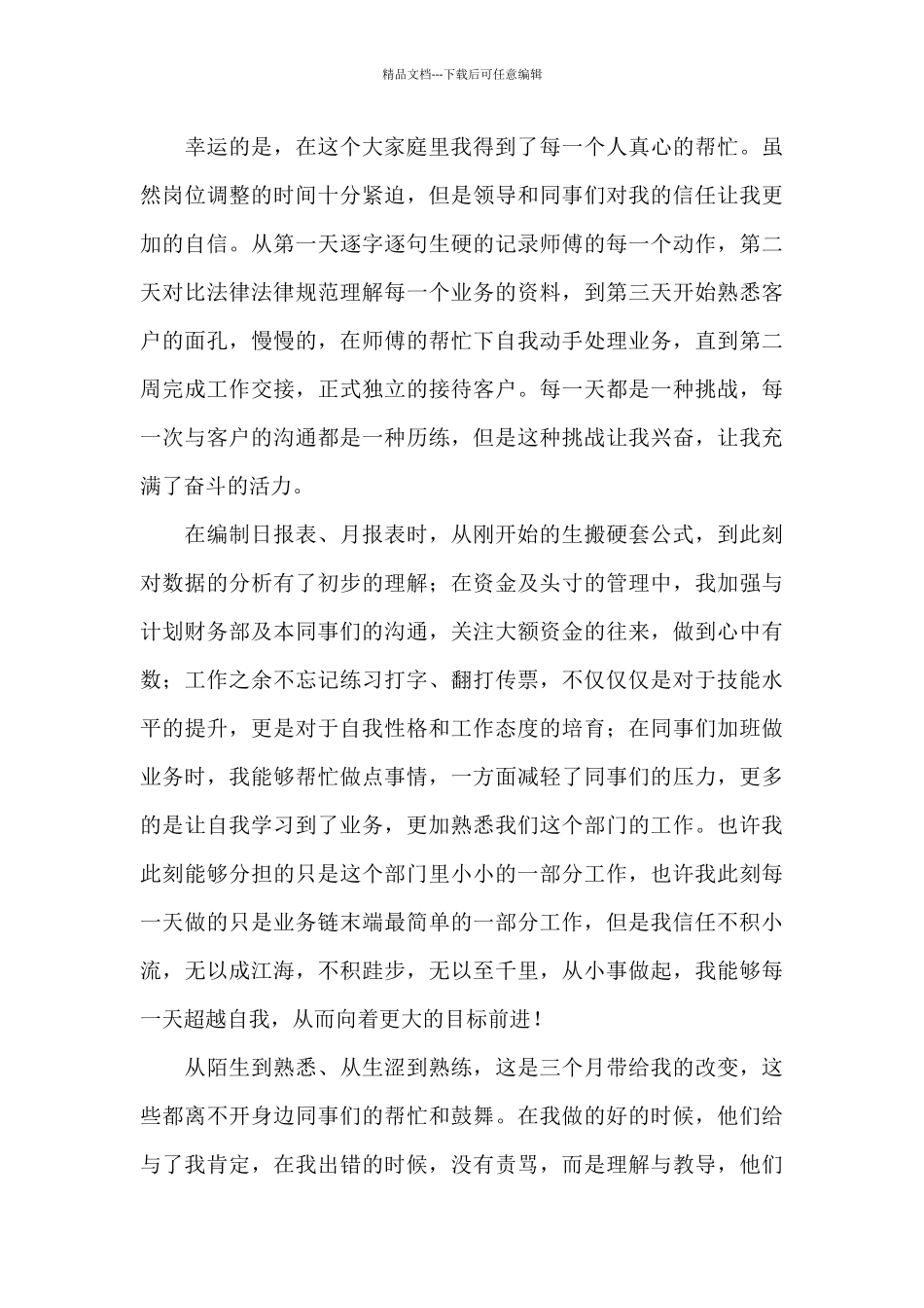 2024年个人试用期工作总结文本_第2页