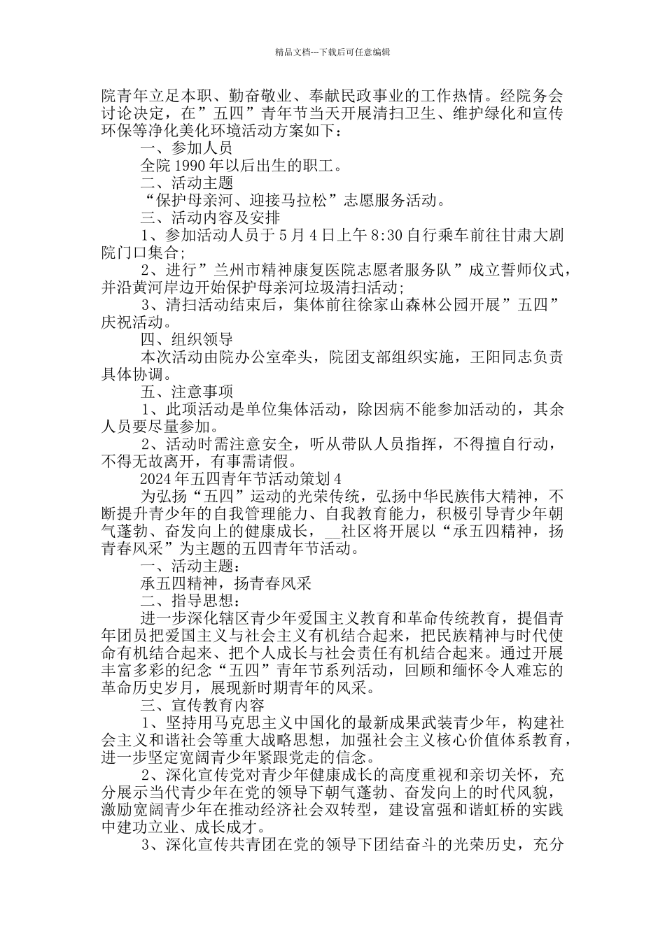 2024年五四青年节活动策划_第3页