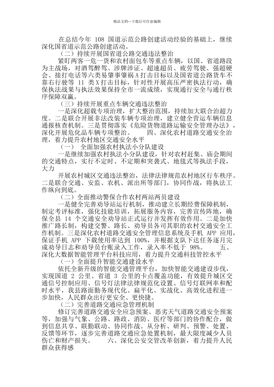 2024年交警大队交通安全重点工作要点_第2页