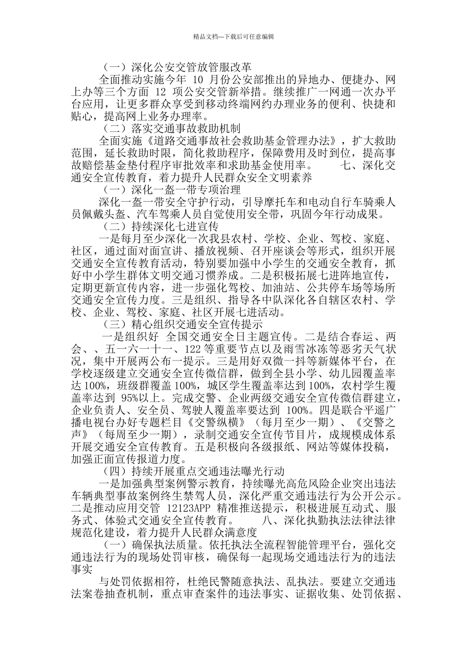 2024年交警大队交通安全重点工作要点_第3页