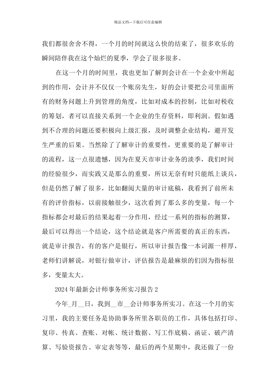 2024年会计师事务所实习报告5篇_第3页