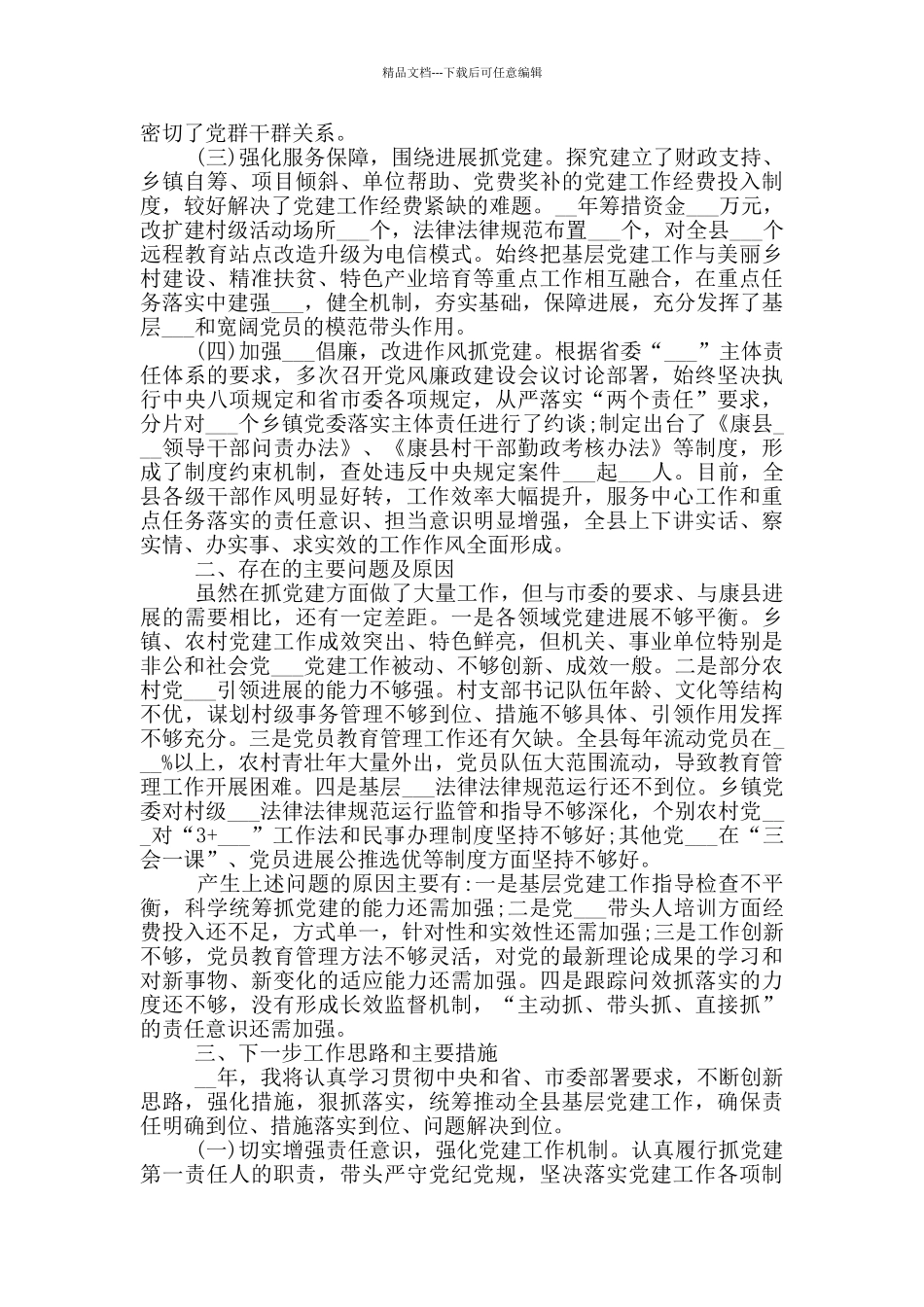 2024年党总支书记个人年终总结_第3页