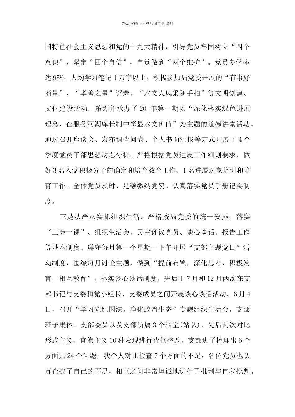 2024年党支部书记的述职报告3篇_第2页