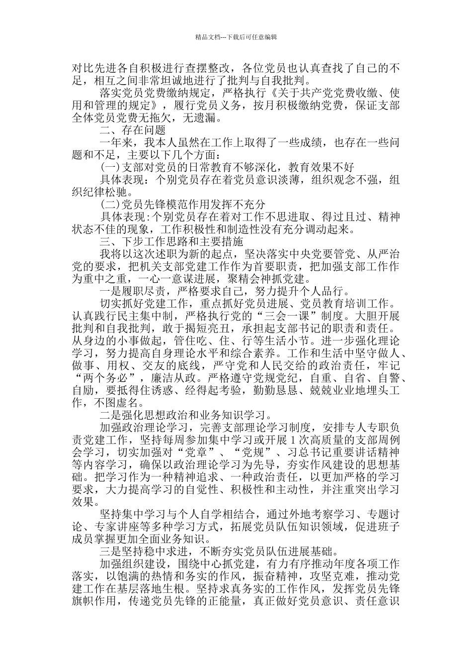 2024年党支部书记述职报告范文_第3页