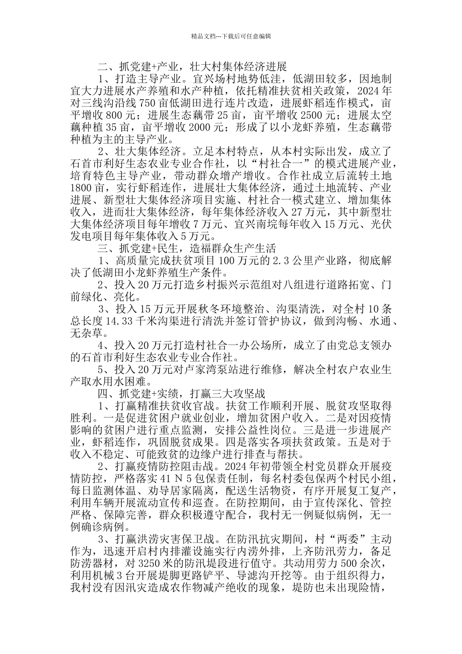 2024年党支部书记述职报告三篇_第3页