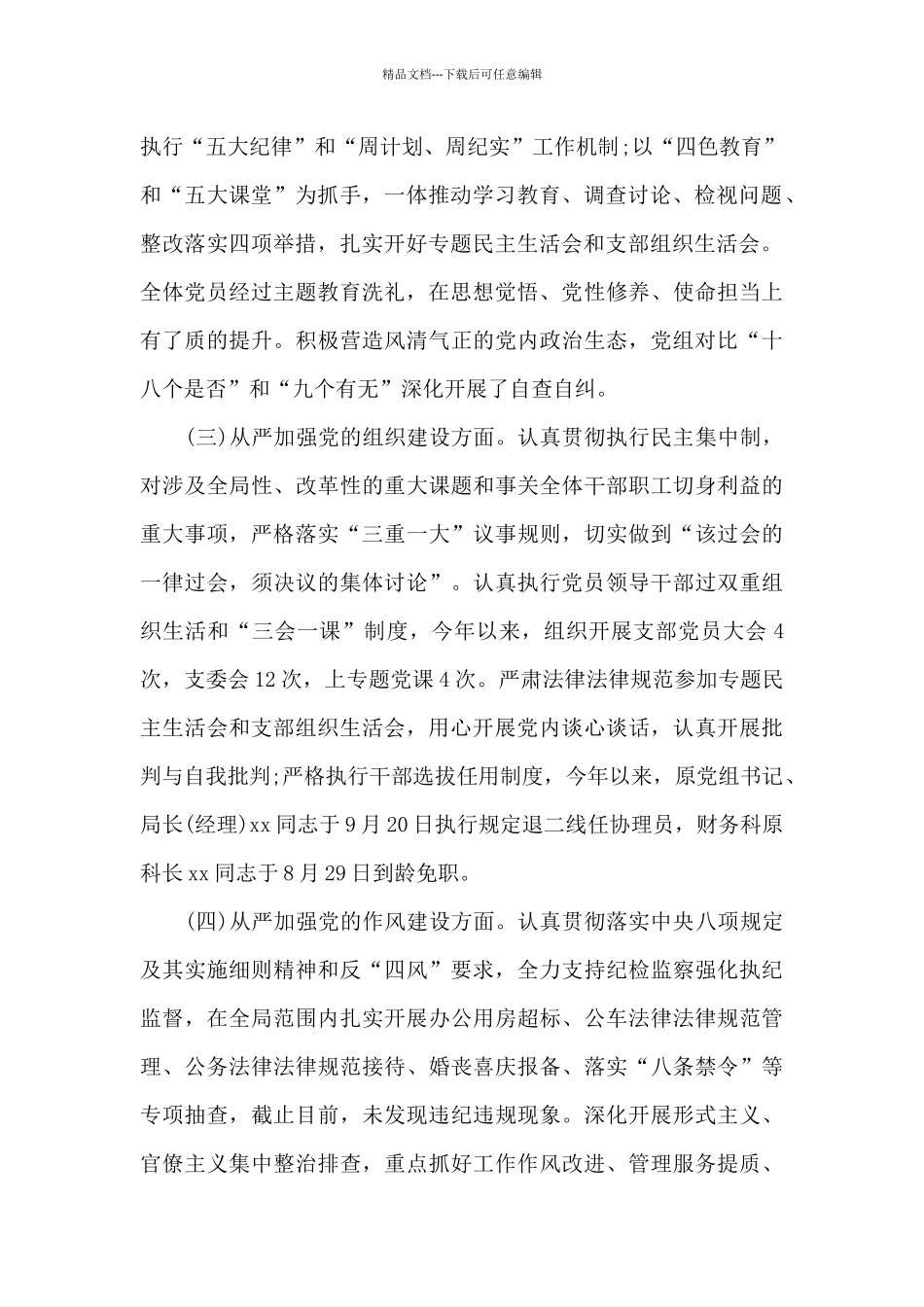 2024年全面从严治党主体责任报告_第2页