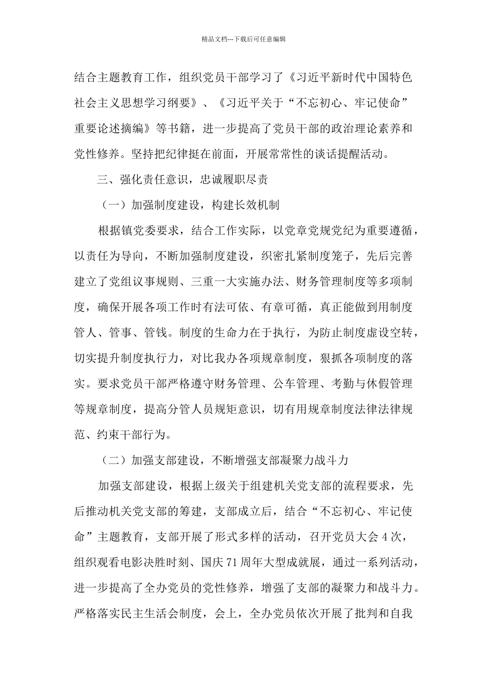 2024年全面从严治党主体责任述责述廉报告_第3页