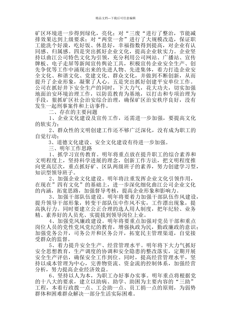 2024年公司文明创建工作总结_第2页