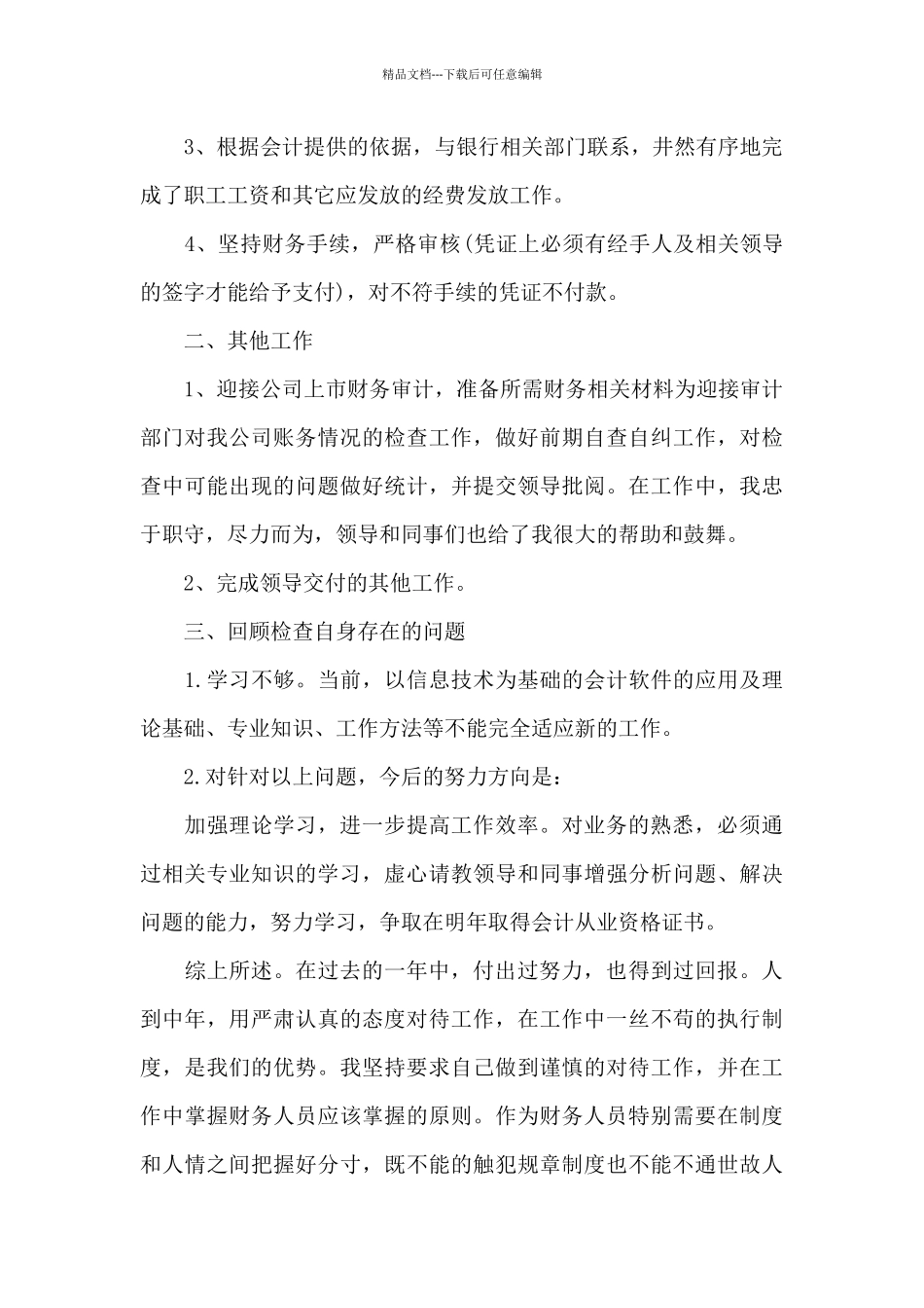 2024年出纳年终工作总结_第2页