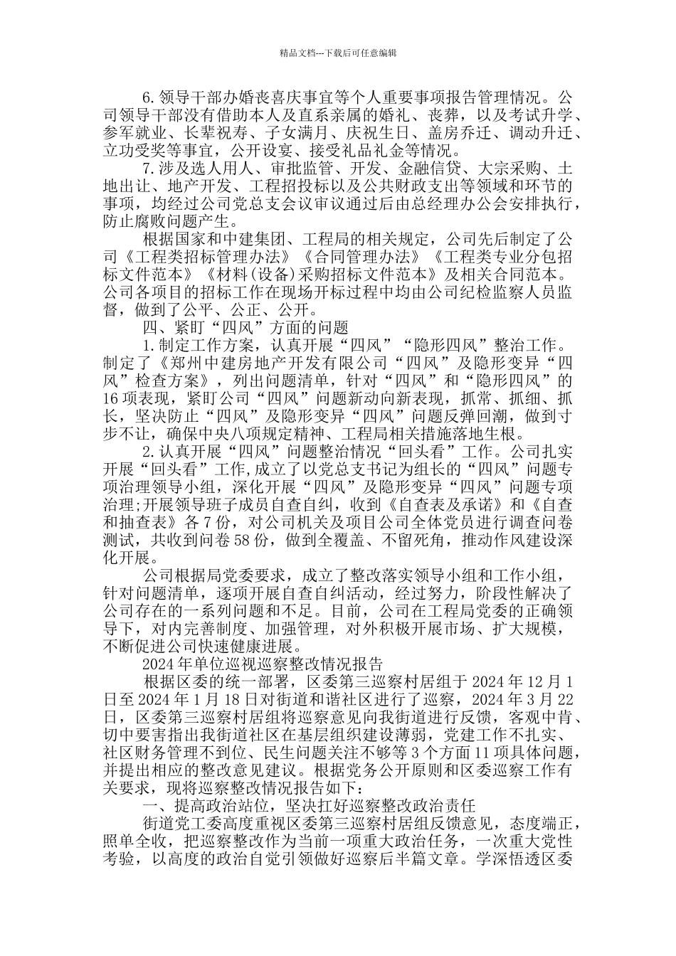 2024年单位巡视巡察整改情况报告_第3页