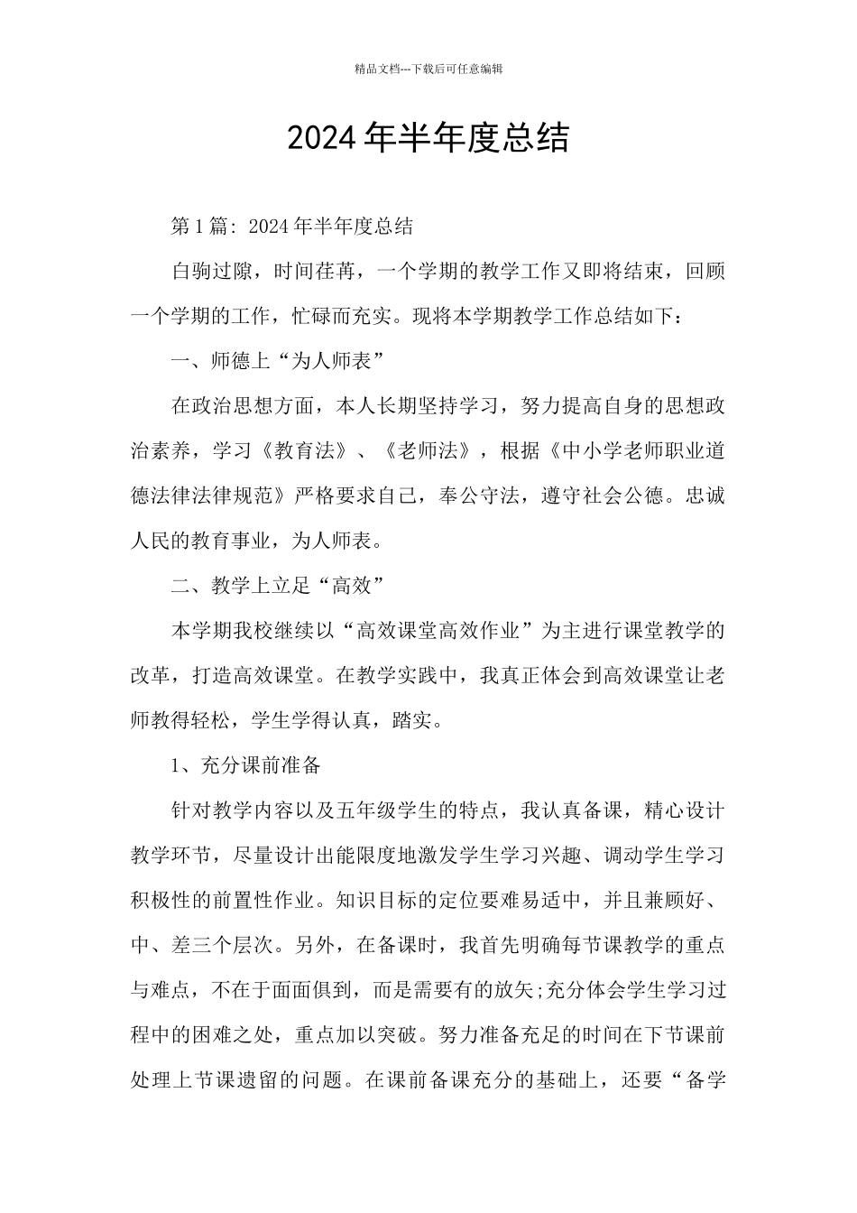 2024年半年度总结_第1页