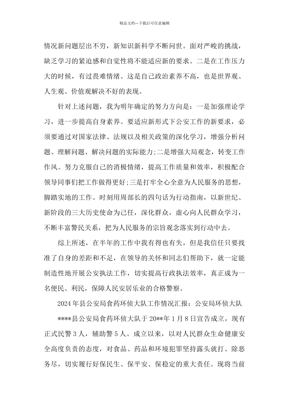 2024年县公安局食药环侦大队工作情况汇报：公安局环侦大队_第3页