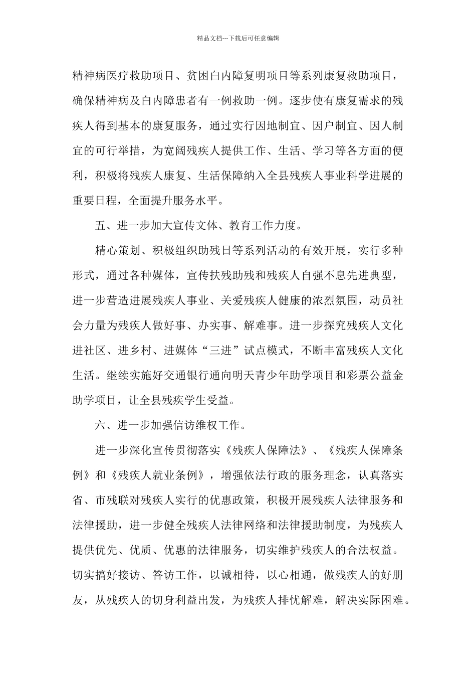 2024年县残联下半年工作计划_第3页