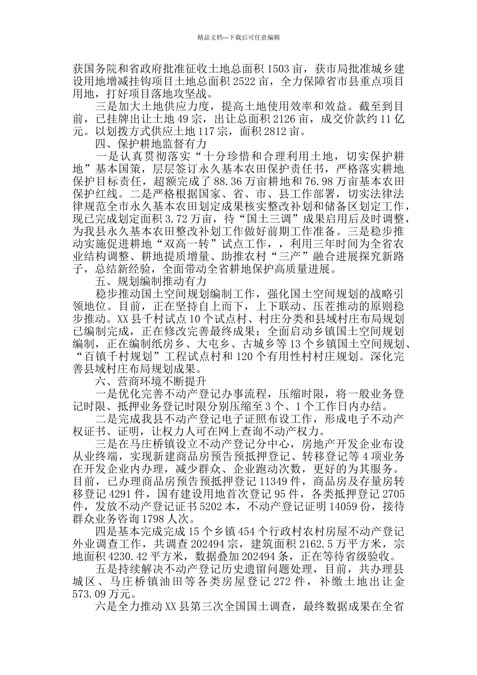 2024年县自然资源局工作总结_第2页