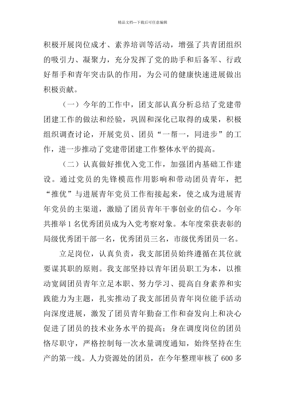 2024年团支部年度工作总结范文3篇_第3页