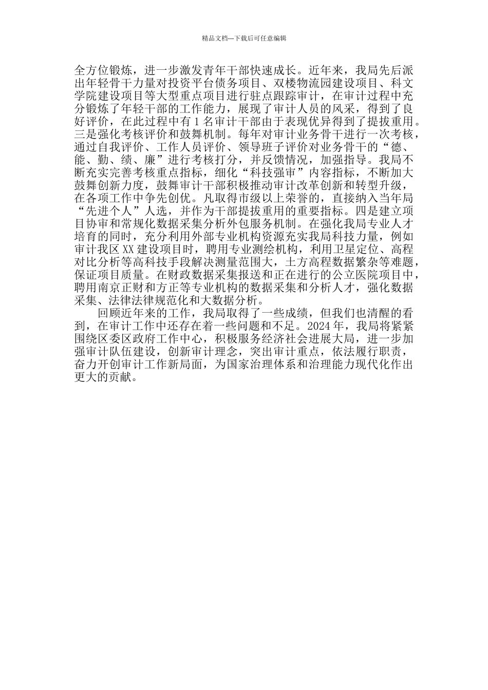 2024年在X局落实“五个强审”行动计划调研推进会上的讲话_第3页