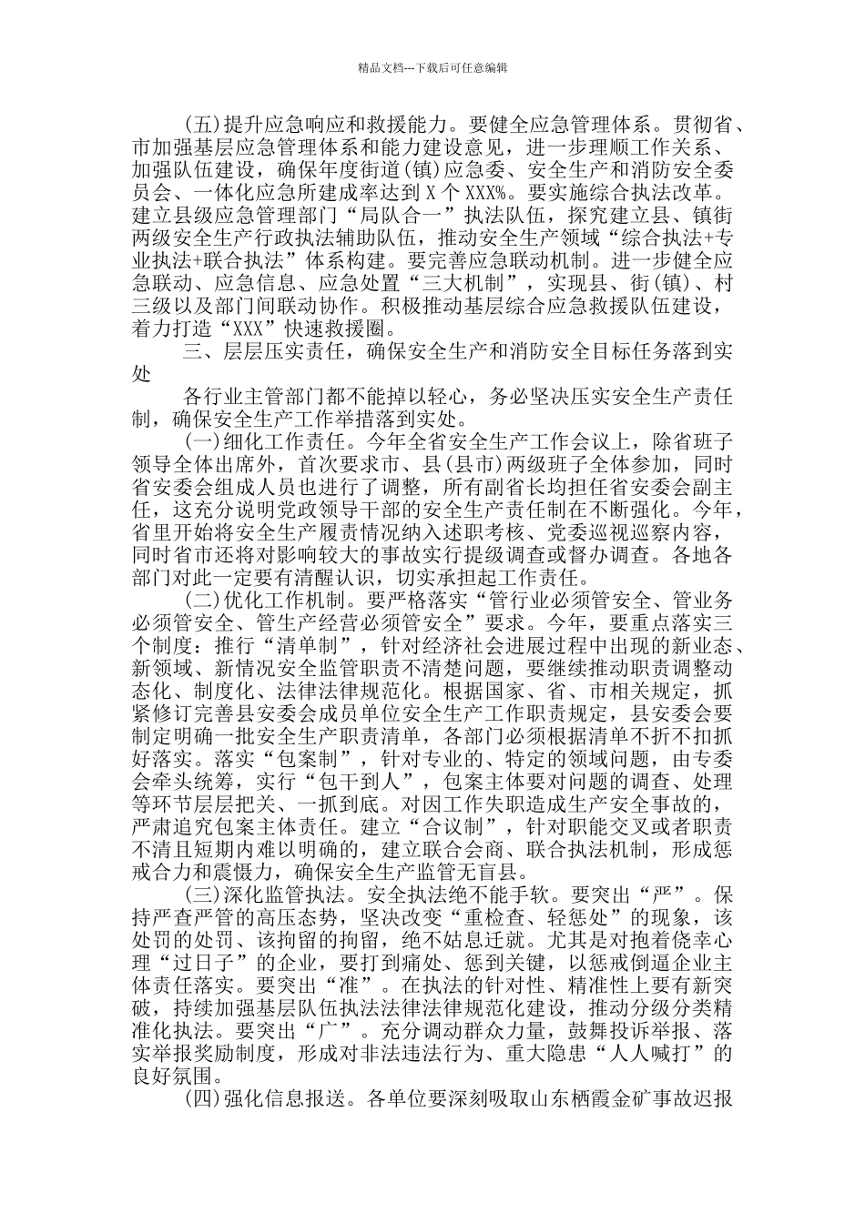 2024年在全县安全生产工作会议上的讲话_第3页