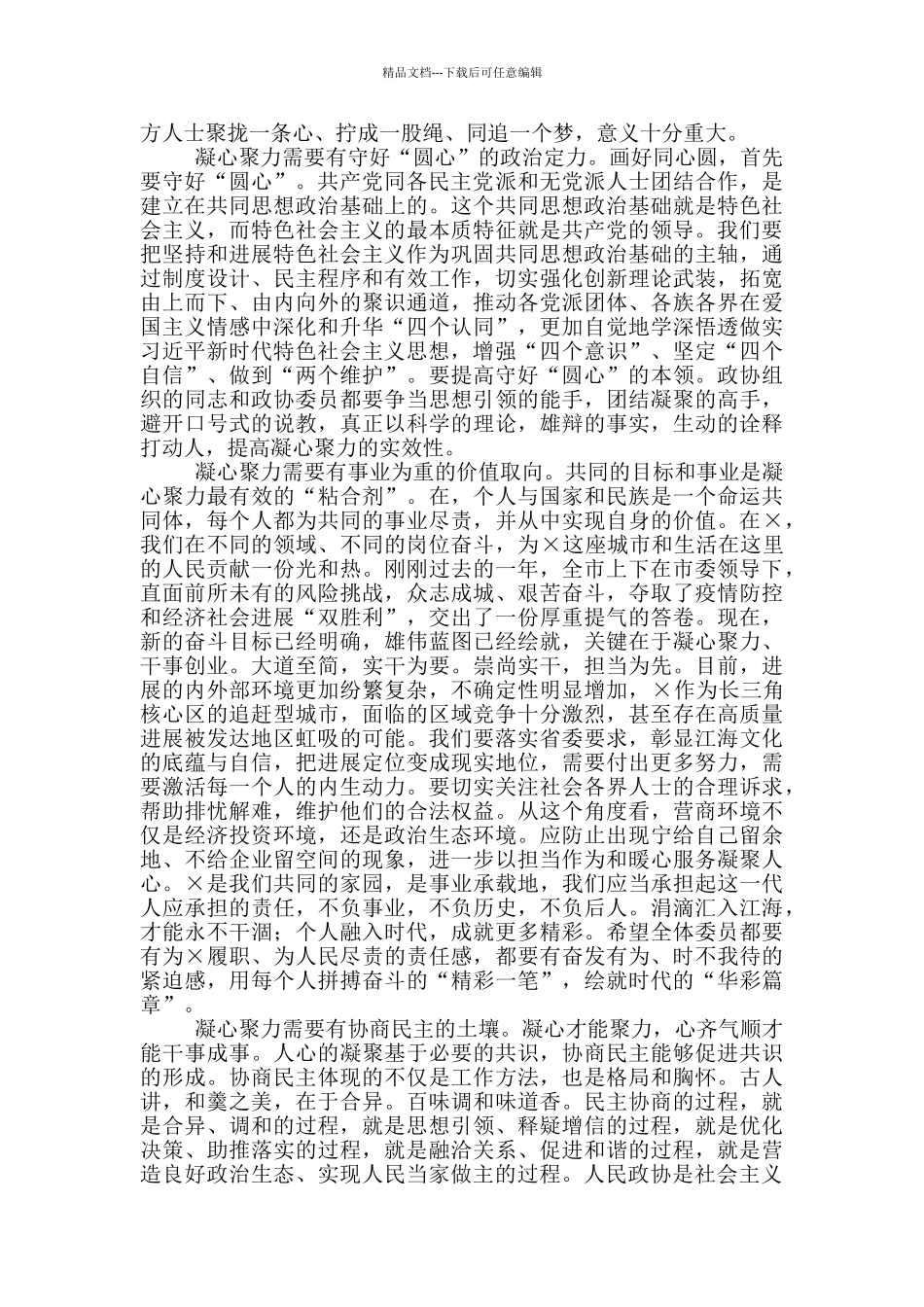 2024年在市政协会议闭幕式上讲话_第2页