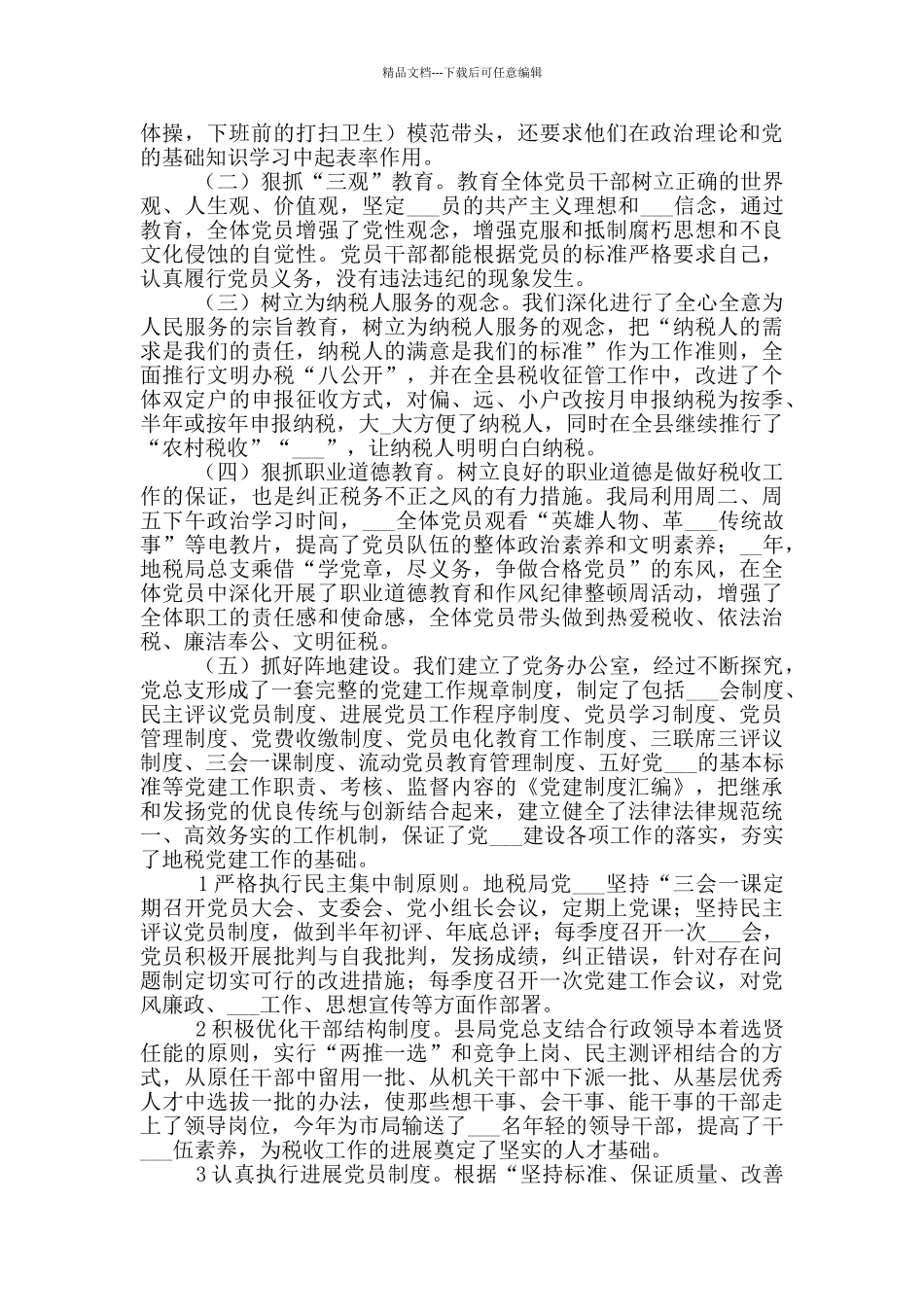 2024年地方税务局党总支工作总结_第2页