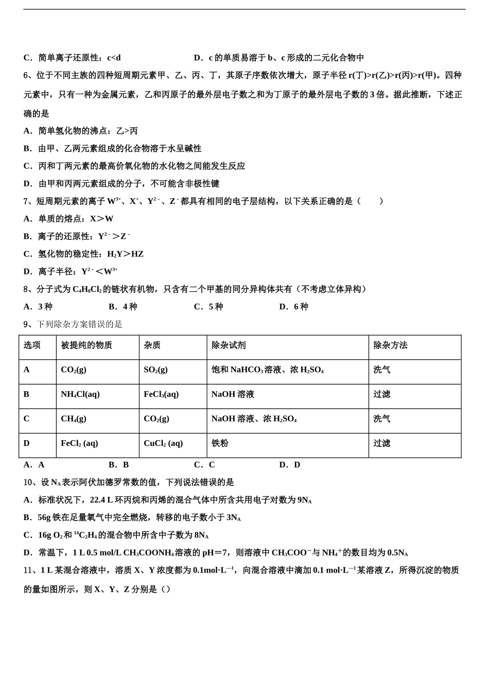 2024年安徽省合肥市一六八中高三下学期第五次调研考试化学试题含解析_第2页