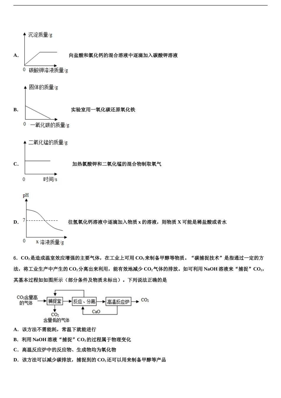 2024年安徽省合肥市包河区重点中学毕业升学考试模拟卷化学卷含解析_第2页