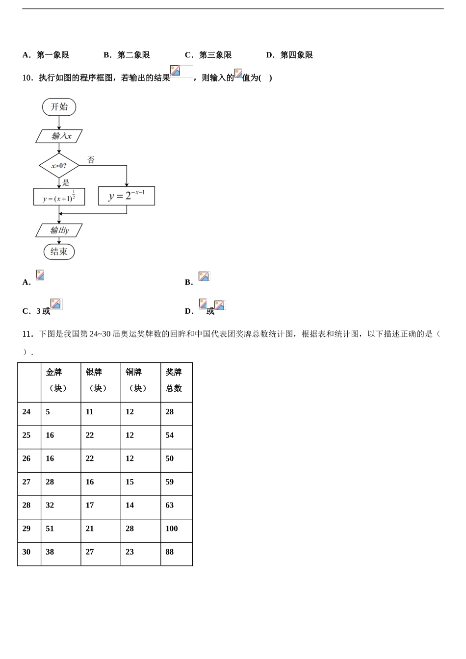 2024年安徽省滁州市部分高中高三第二次调研数学试卷含解析_第2页