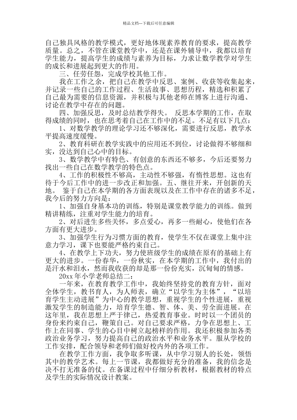 2024年小学教师总结_第2页