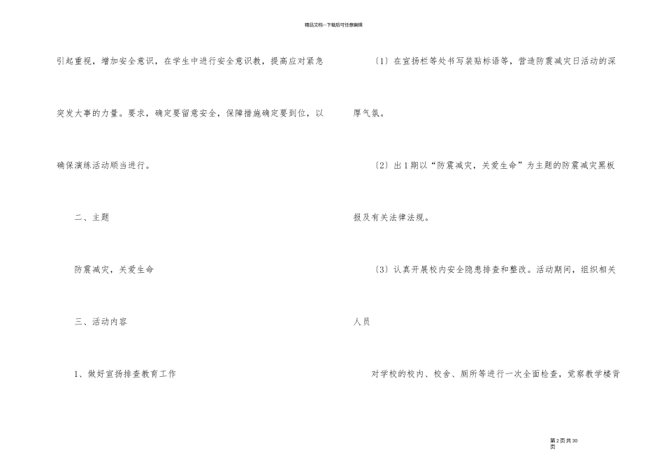 2024年小学防震减灾活动总结_第2页