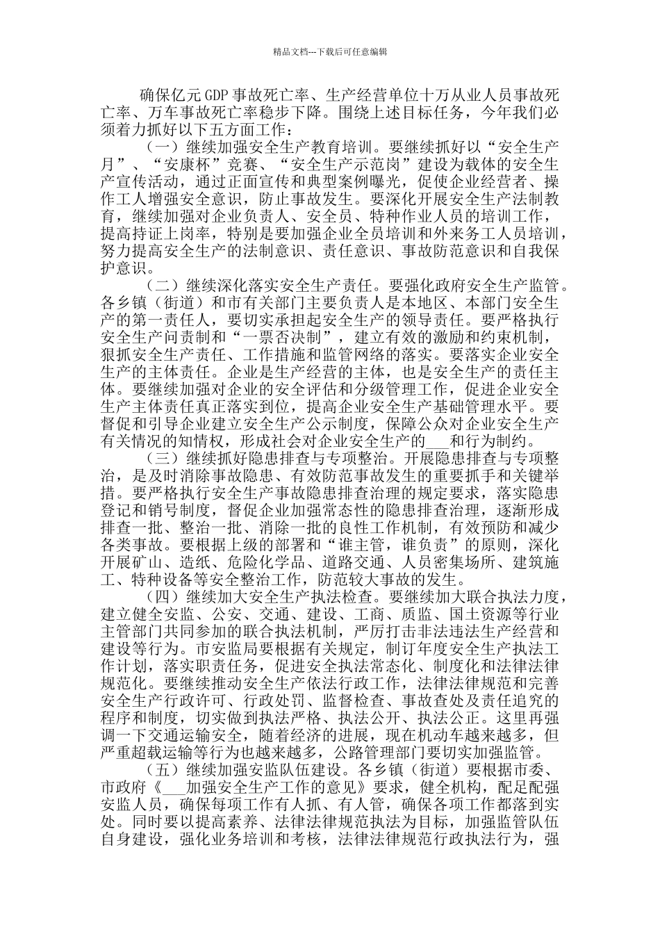 2024年局长在安全生产总结大会发言_第2页