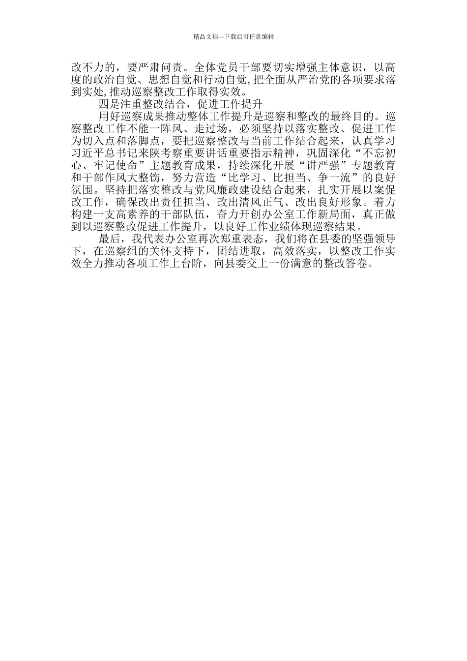 2024年巡察表态发言_第2页