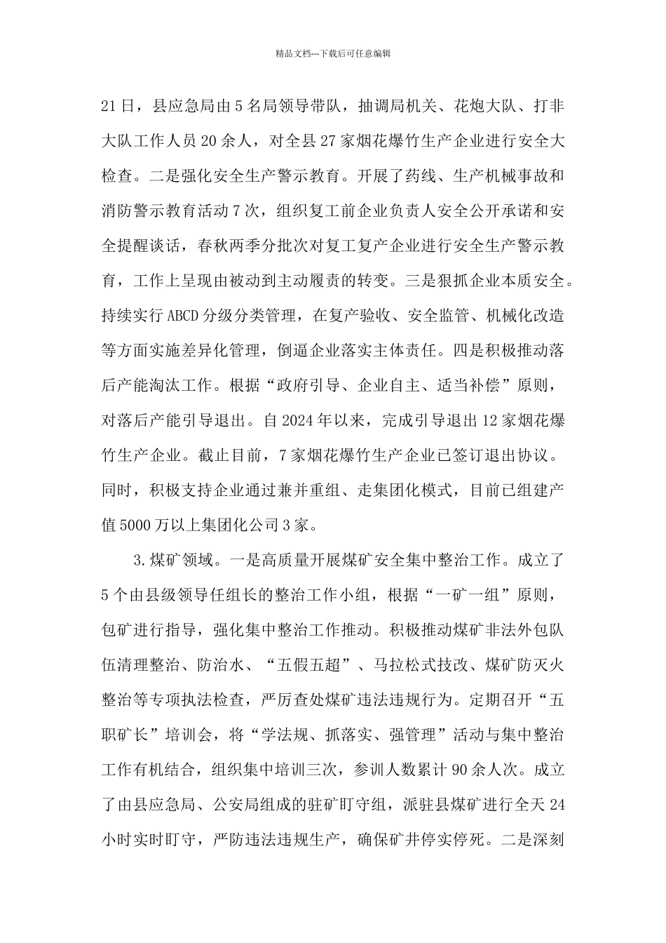 2024年应急管理局工作总结_第3页