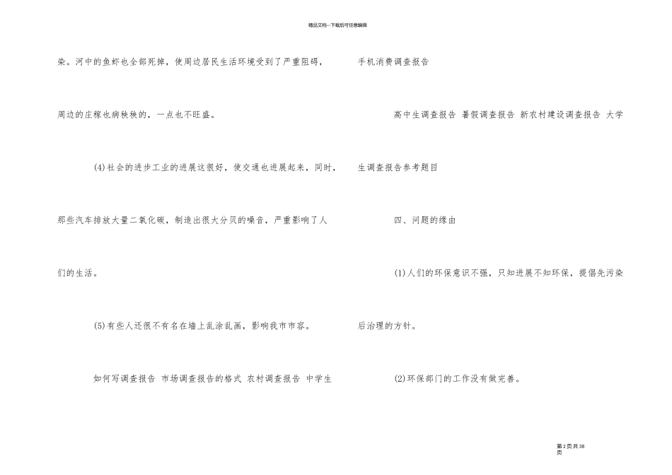 2024年度优秀保护环境宣传调查报告经典五篇_第2页