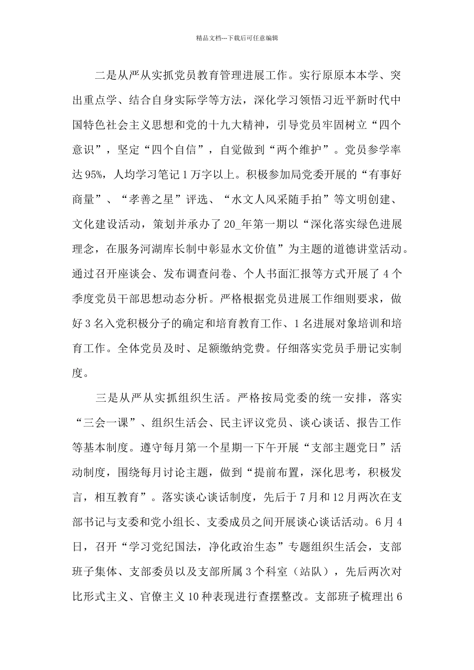 2024年度党支部书记述职报告四篇_第2页