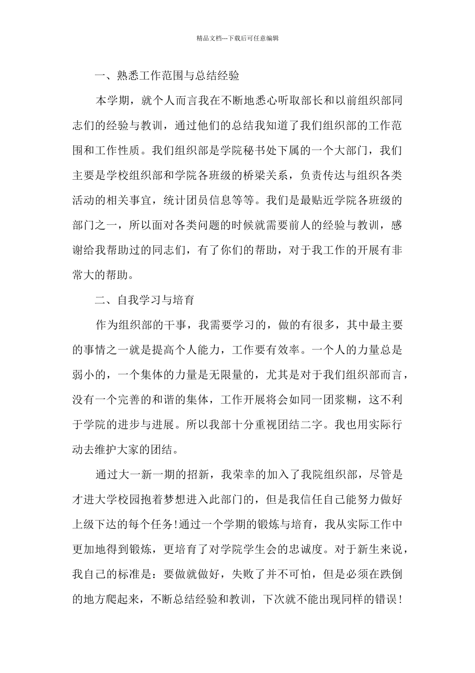 2024年度大学部门工作总结_第2页