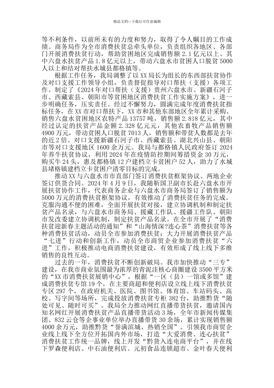 2024年度市商务局副局长述职述廉报告_第2页