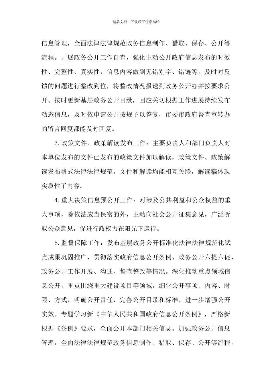 2024年度市发改委政务公开工作总结及2024年度工作计划_第2页