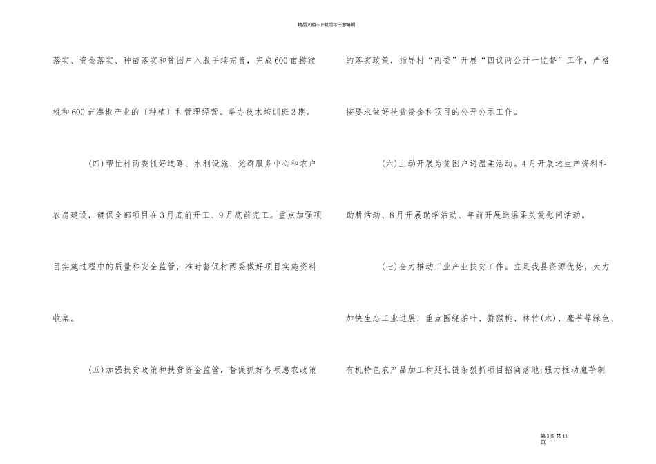2024年度扶贫工作计划_第3页