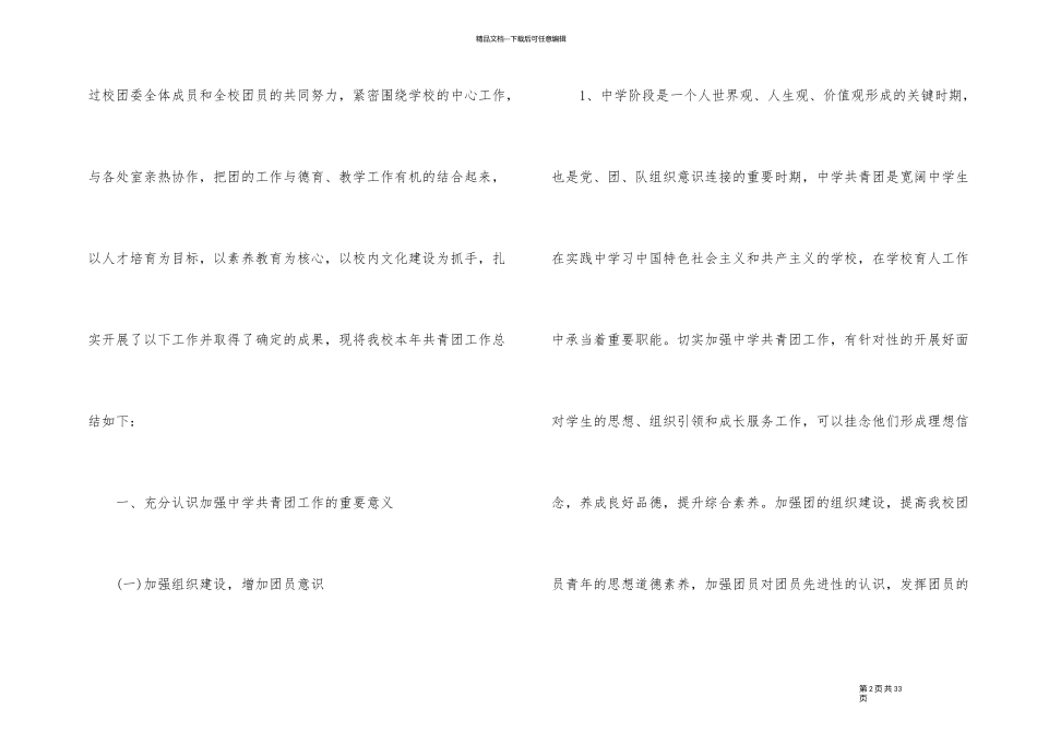 2024年度校团委个人工作总结5篇_第2页